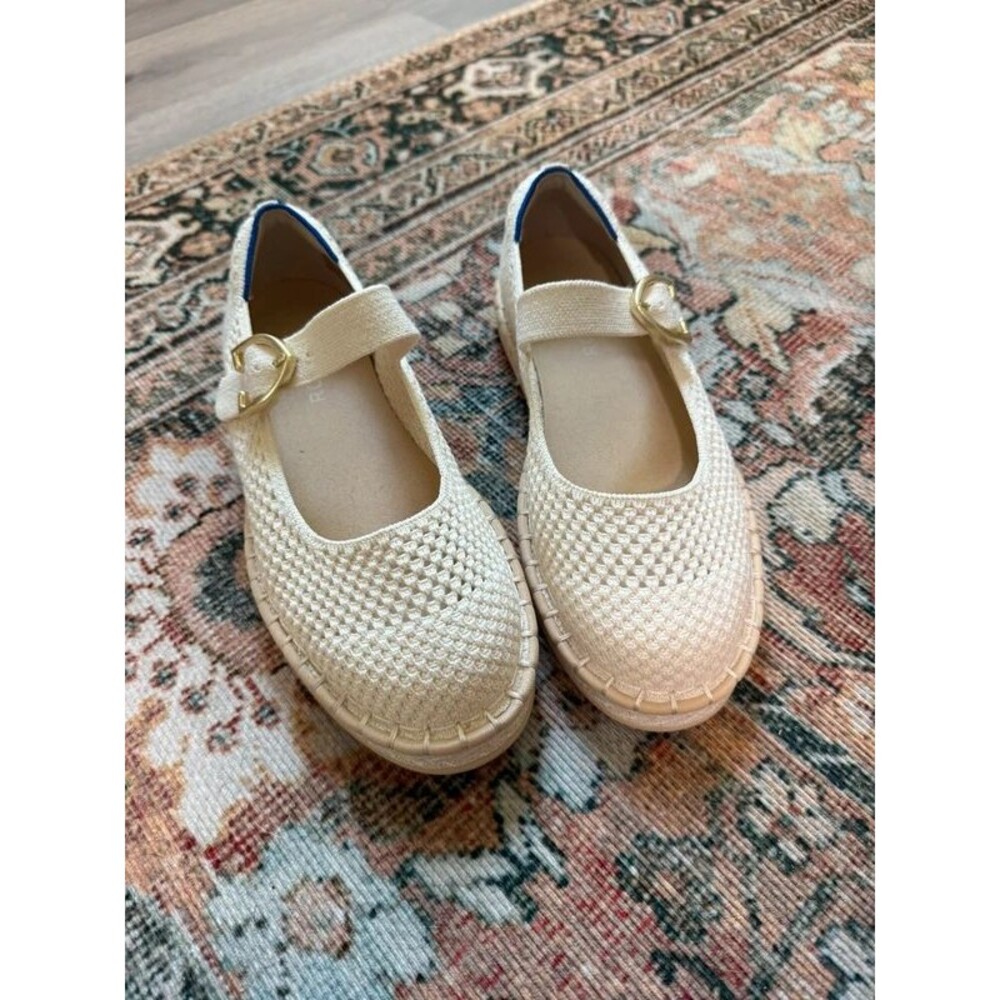 Rothy’s Women's Espadrille Mary Jane Round Toe Flats